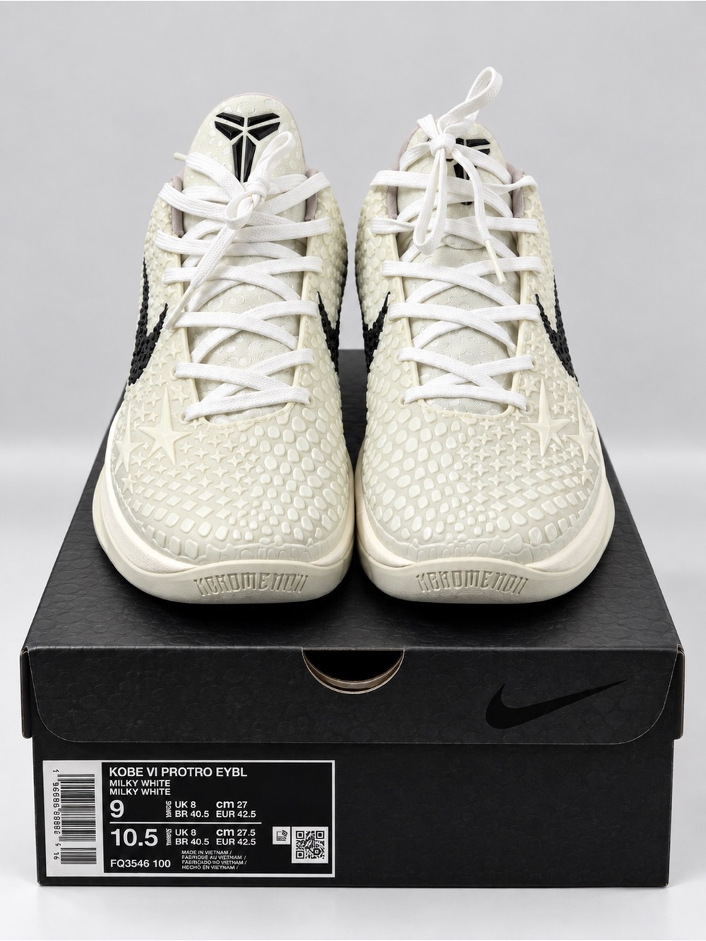 Never worn Nike Men’s size 9 Kobe 6 all stars Sneakers - Milky White/Black